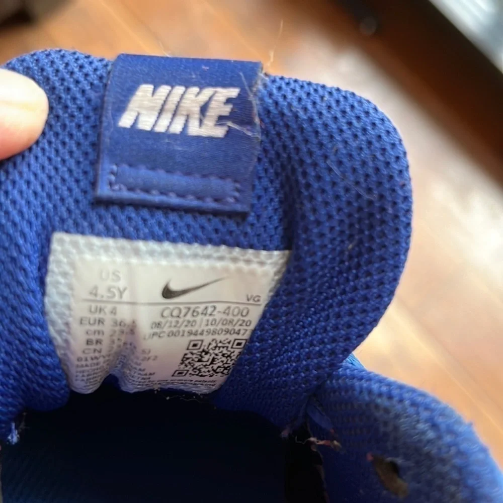 Nike cleats size