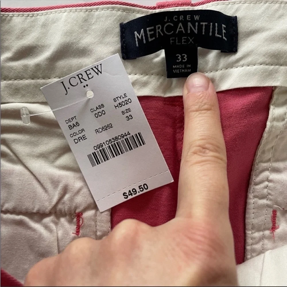 J. Crew size 33