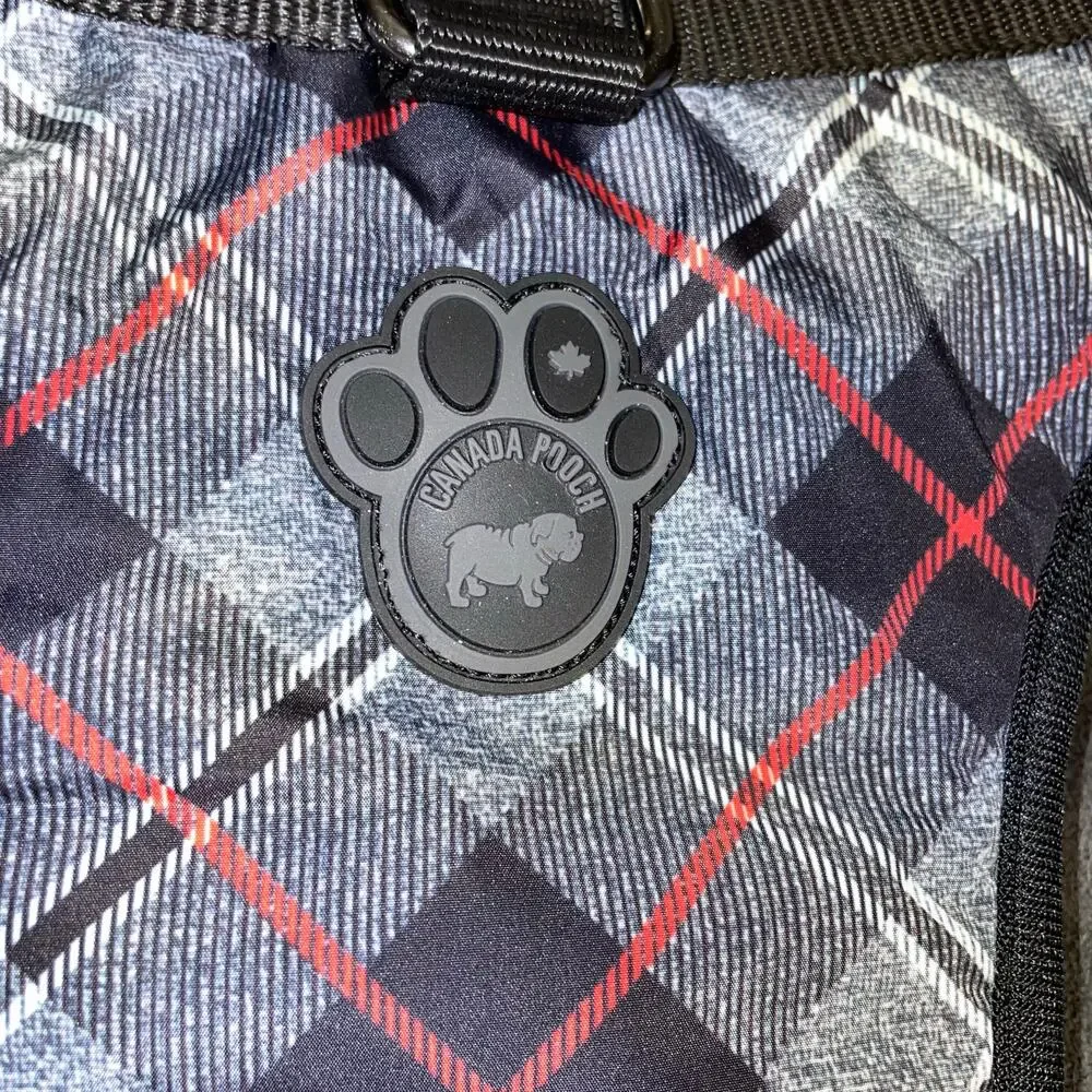 Canada Pooch XL Gray Plaid Dog Harness Water Resistant No Pull Pup Safety Vest
