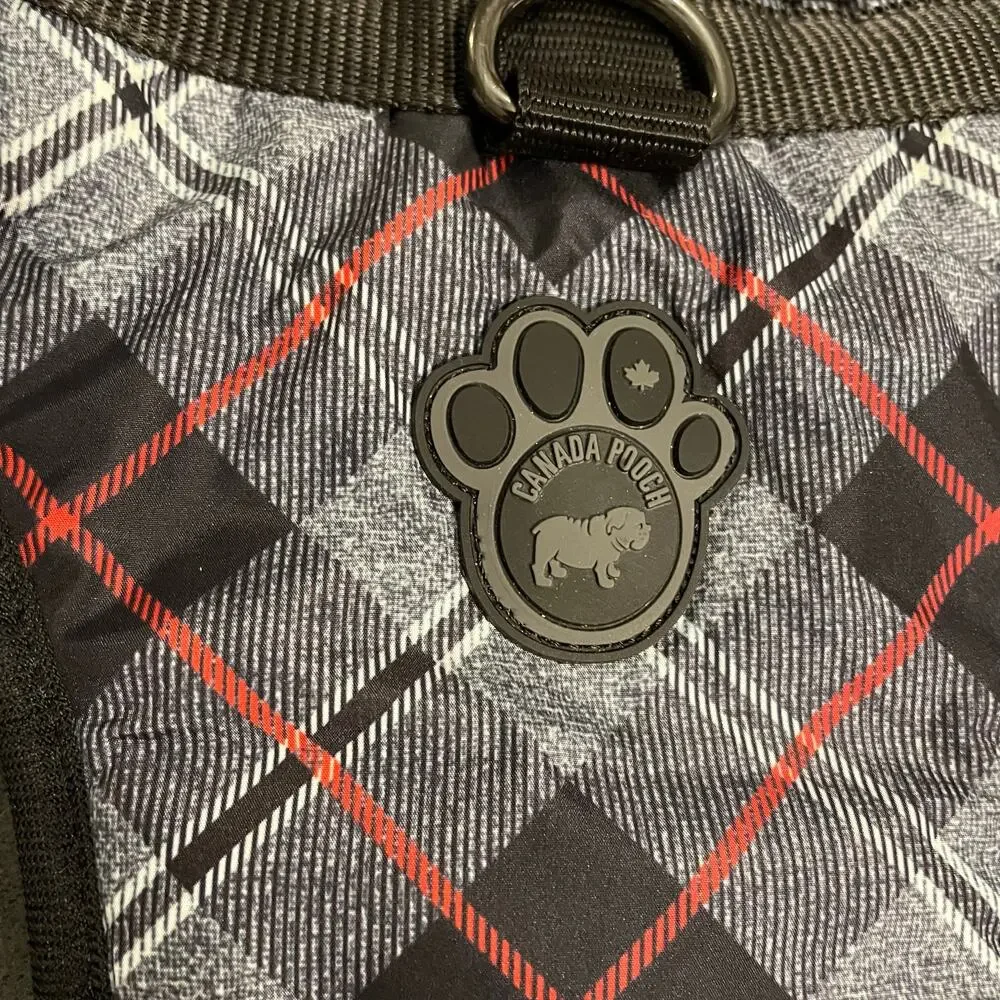 Canada Pooch XL Gray Plaid Dog Harness Water Resistant No Pull Pup Safety Vest