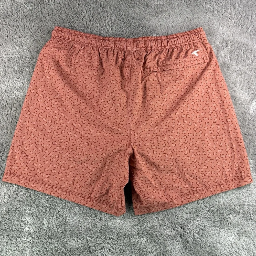 GenTeal Marina Performance Swim Trunks Mens XL Trout Print Lined Shorts NWT $89