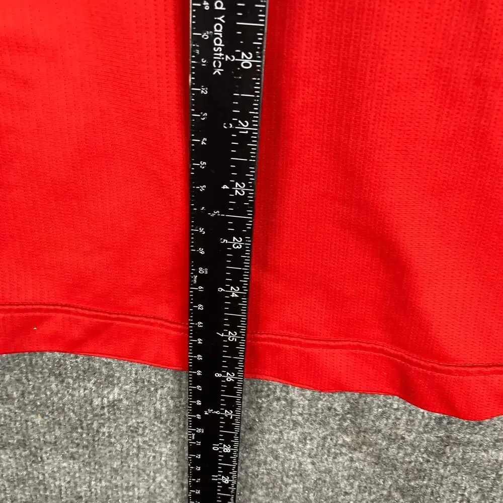 Nike T Shirt Boys L 14-16 Red Black Athletic‎ Logo Short Sleeve