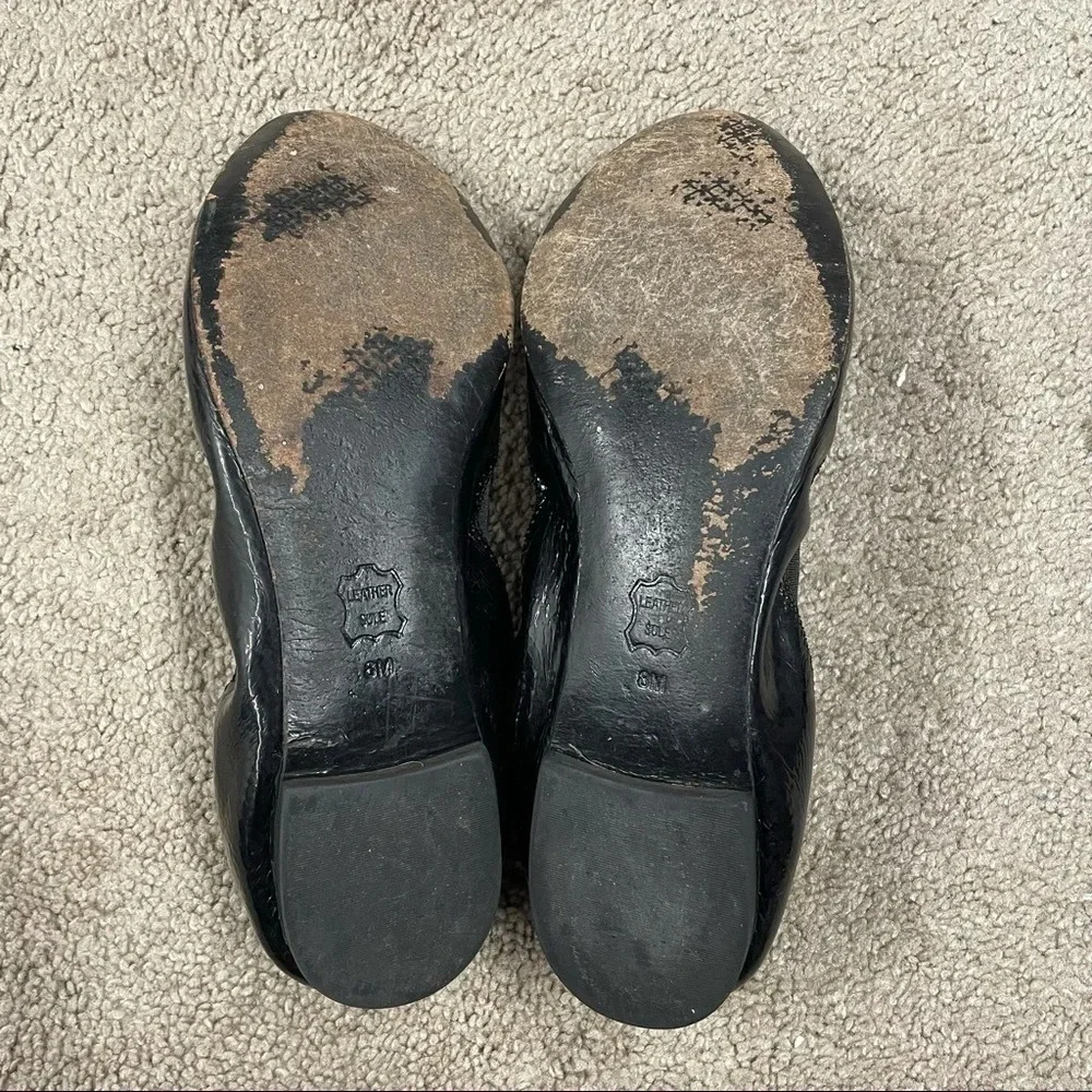 TORY BURCH Jolie Ballet Flat in Black size 8 M