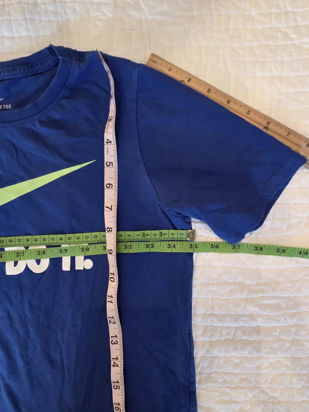 Nike shirt look green