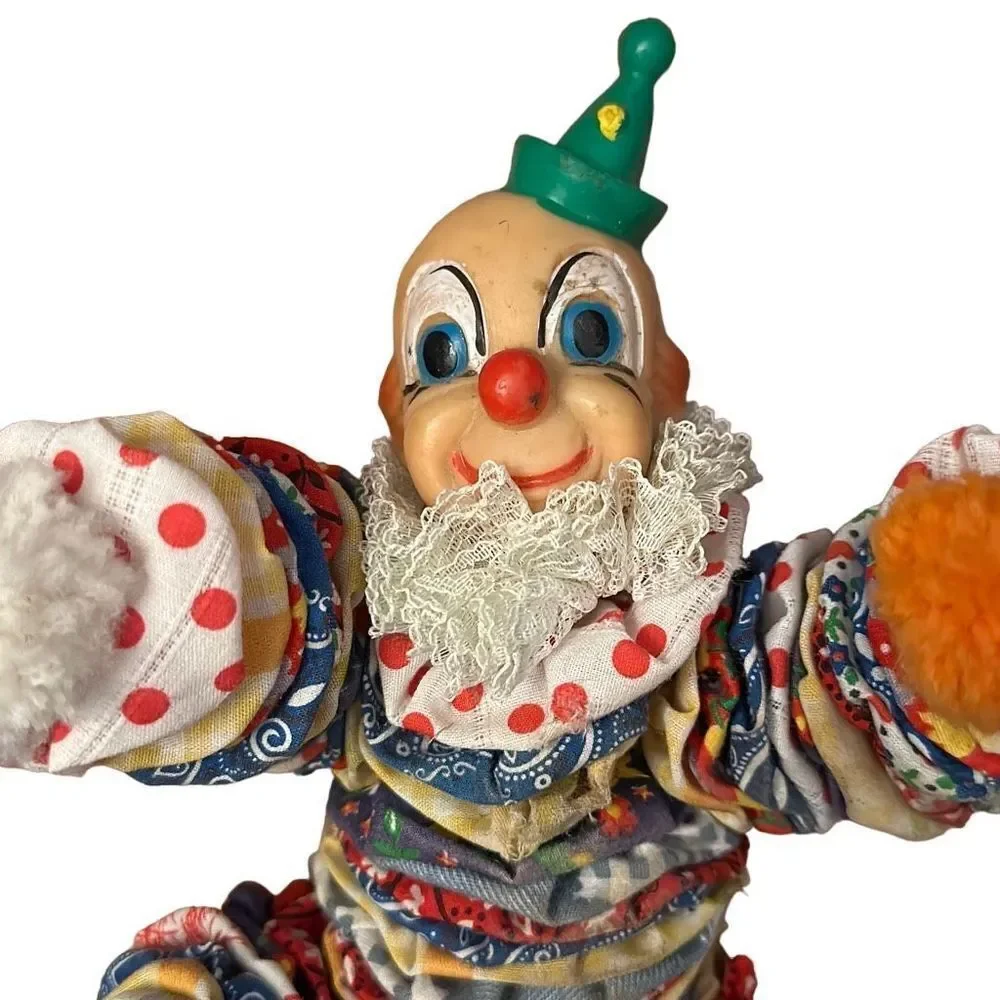 Vintage‎ Cloth Clown Doll