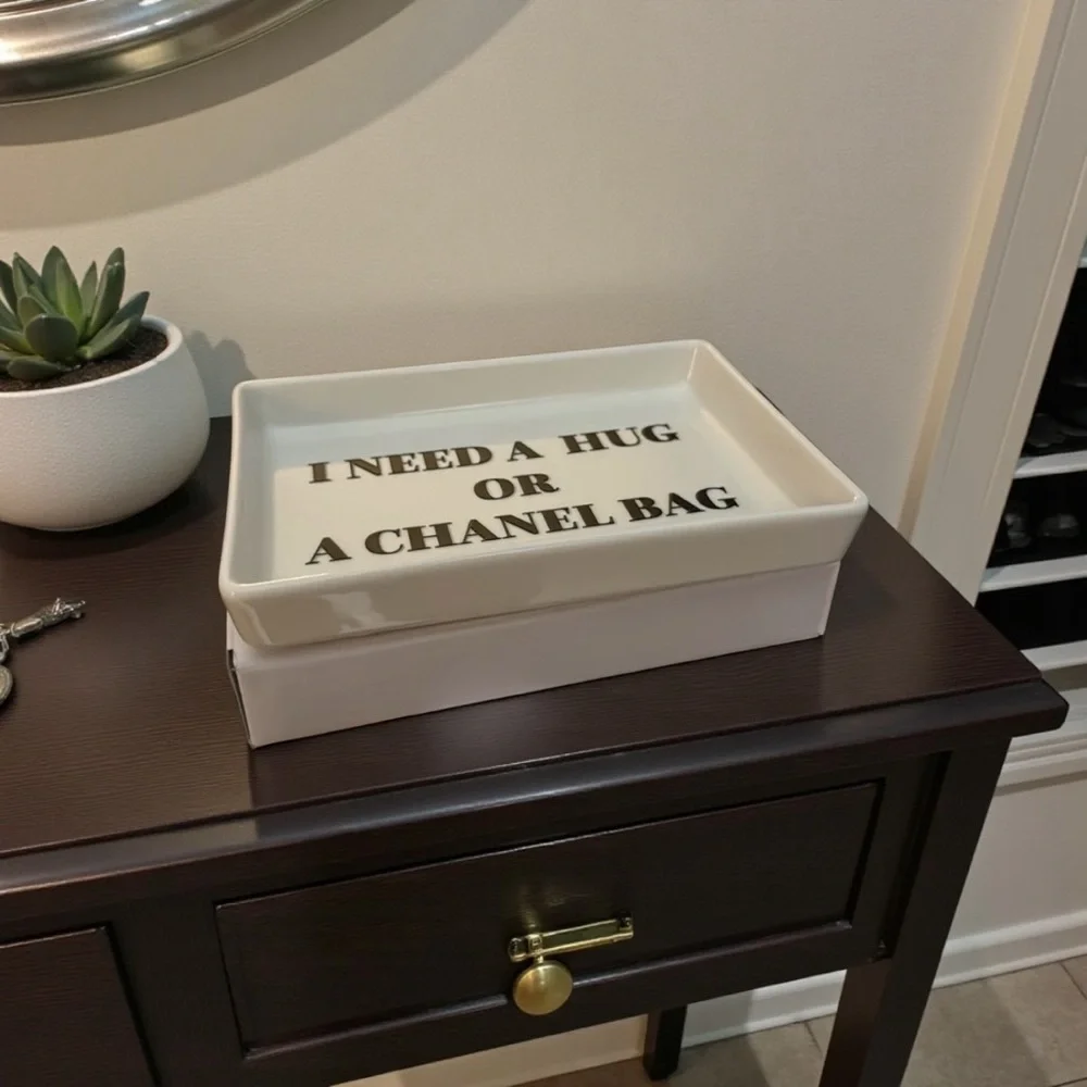 CHANEL white ceramic