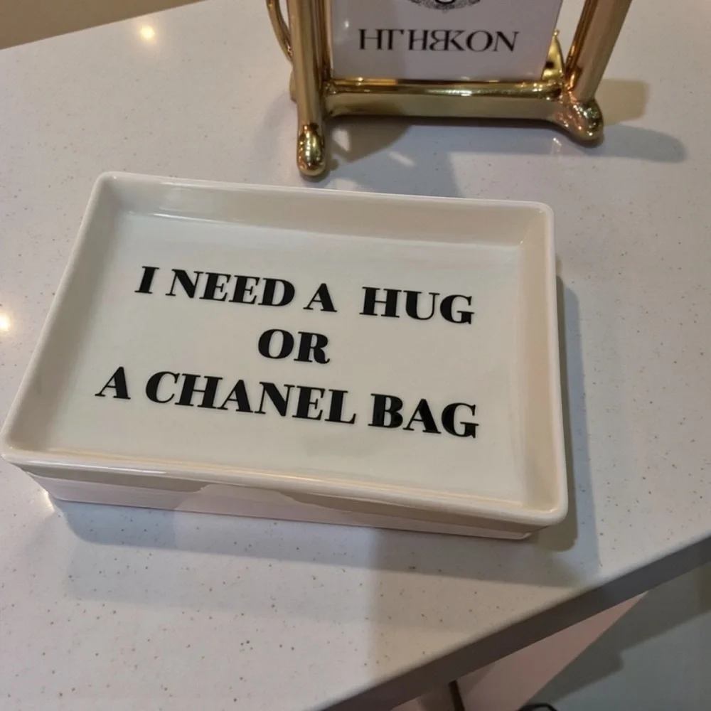 CHANEL white ceramic
