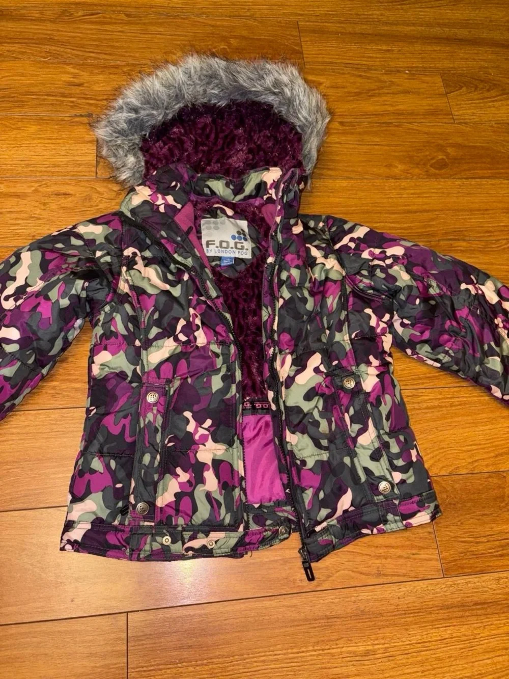 London Fog purple camo