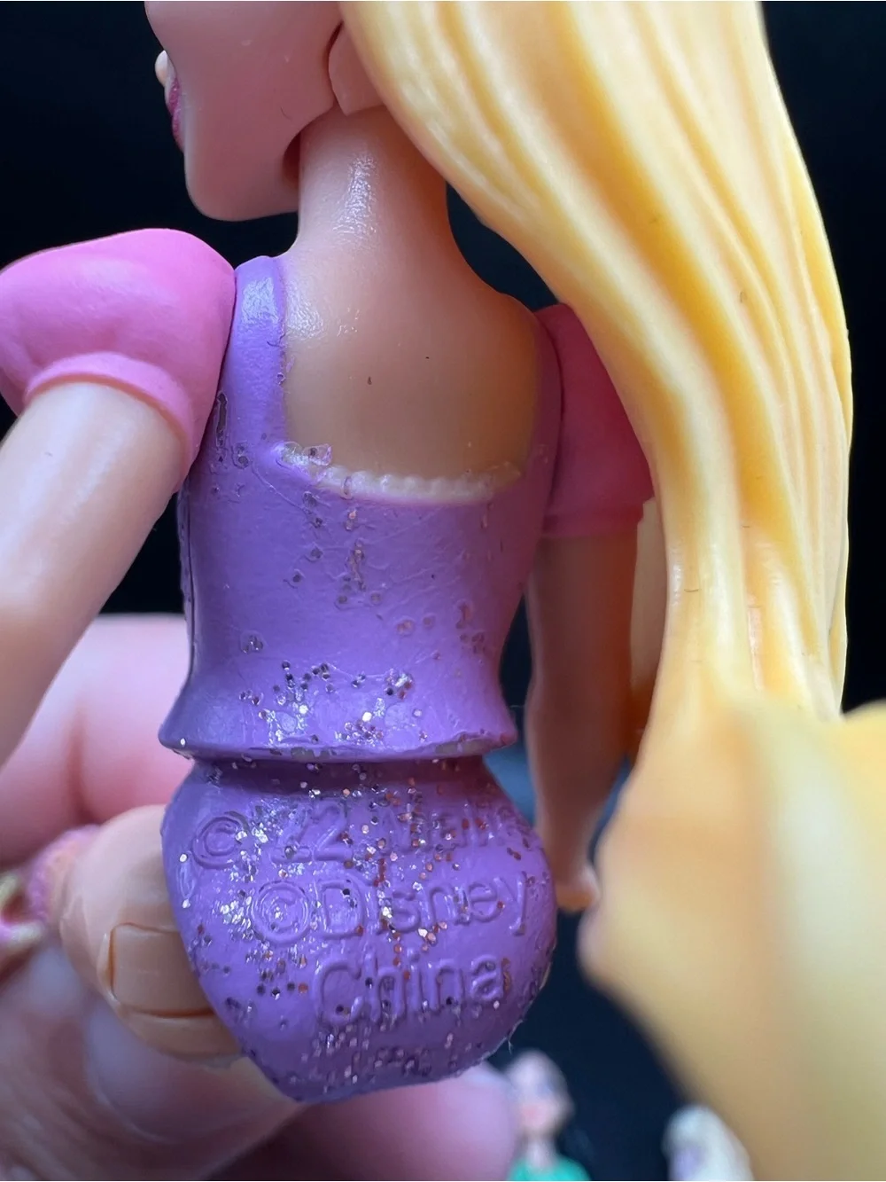 Mattel Small Doll Toys Cake Top Ariel Rapunzel Mulan Elsa 4” Disney