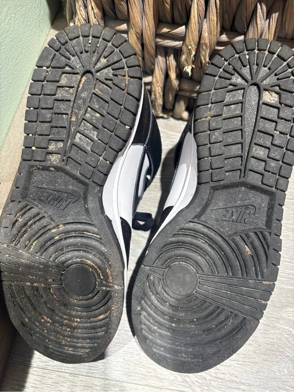 Nike Black and White High-Top Sneakers