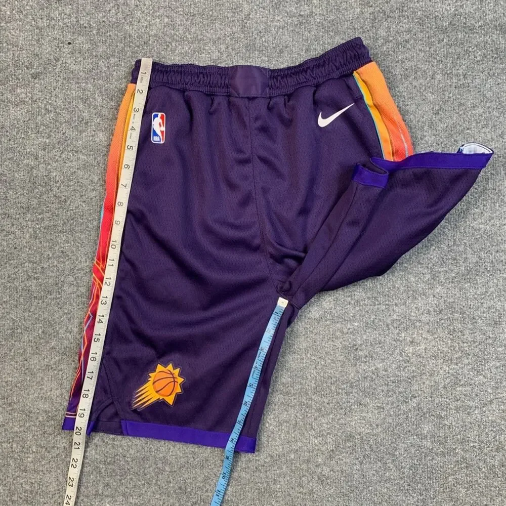 Phoenix Suns Shorts Boys Youth L Large Purple Player Engineered Basketball Nike