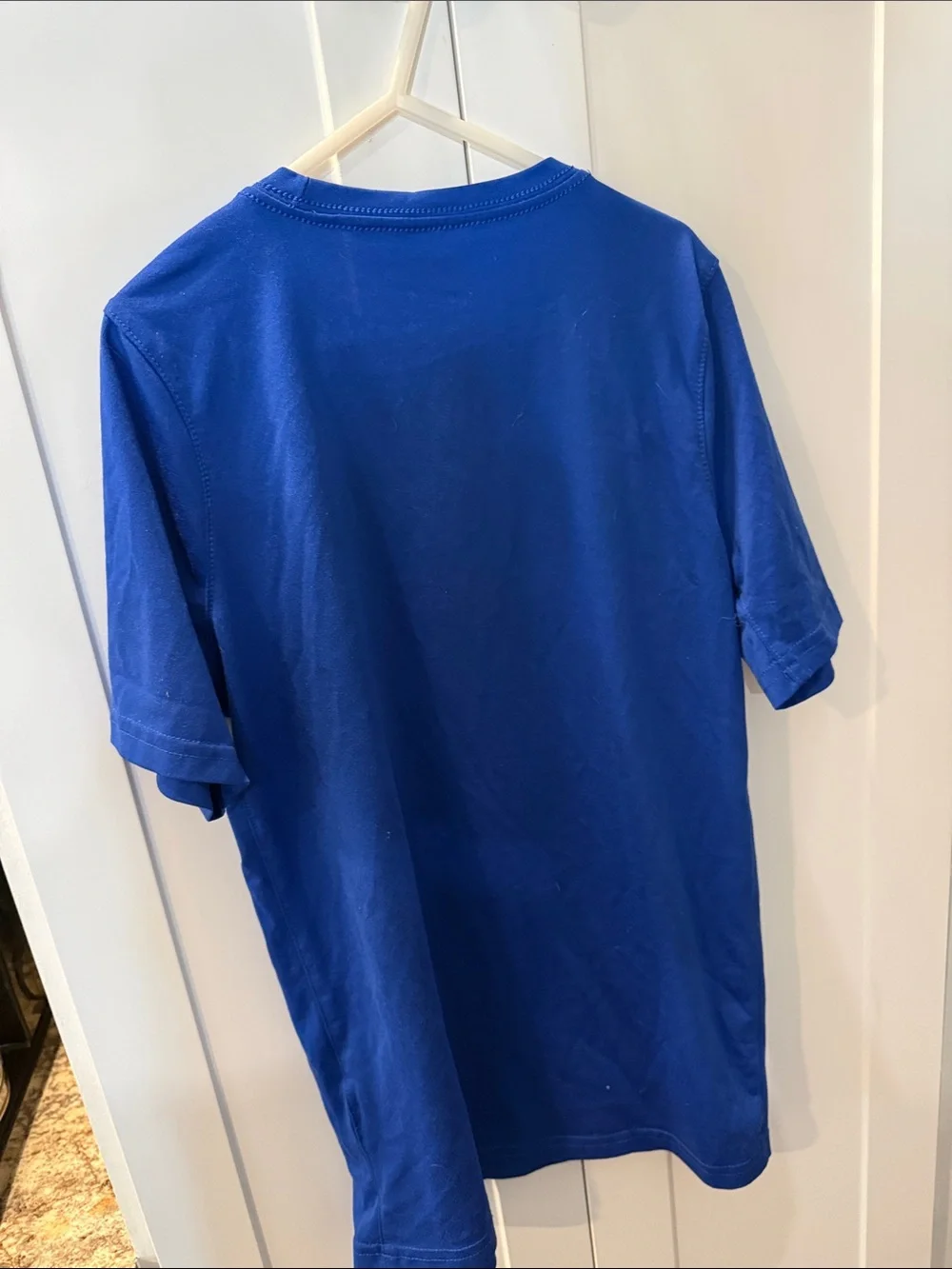 Nike Royal Blue Short Sleeve Bluejays Tee with White Logo