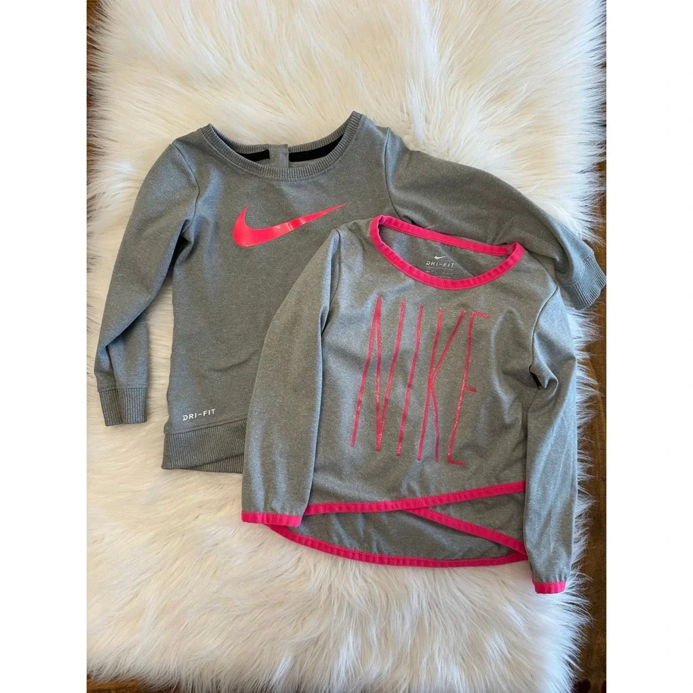 Nike‎ gray sweatshirts set of two 18m EUC
