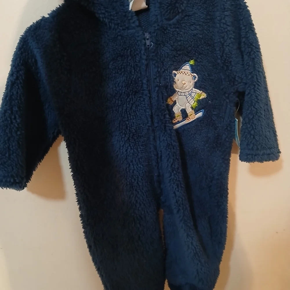 Cozy Navy Blue Kids One Piece