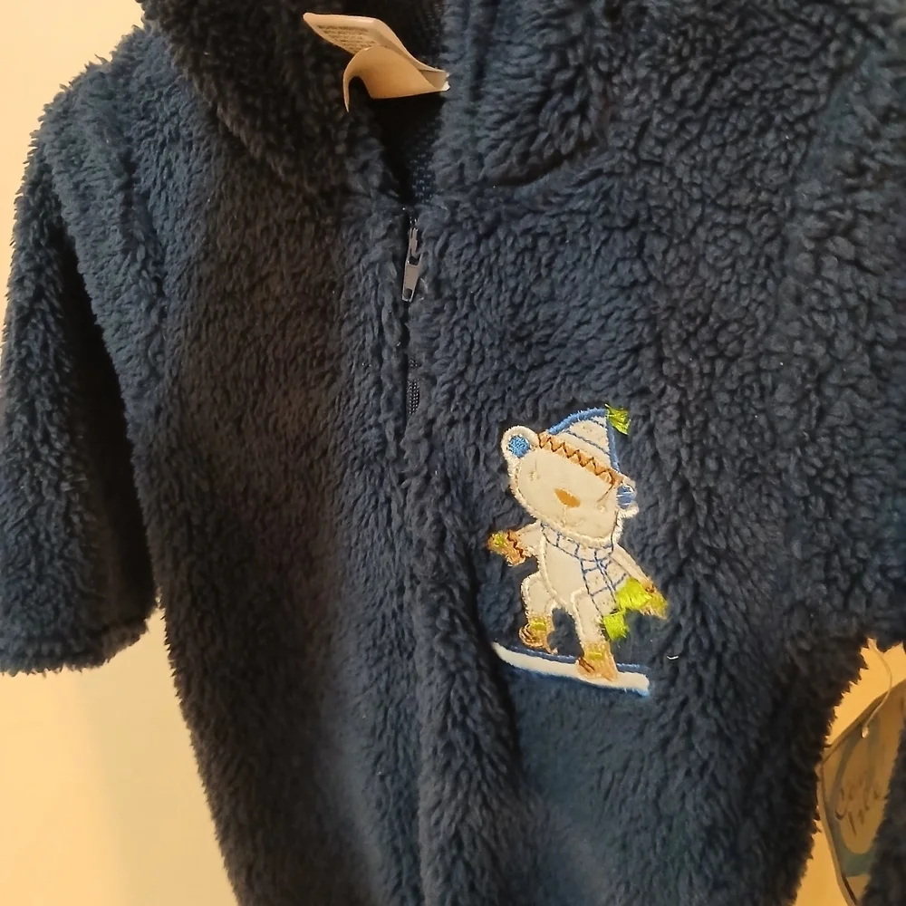 Cozy Navy Blue Kids One Piece