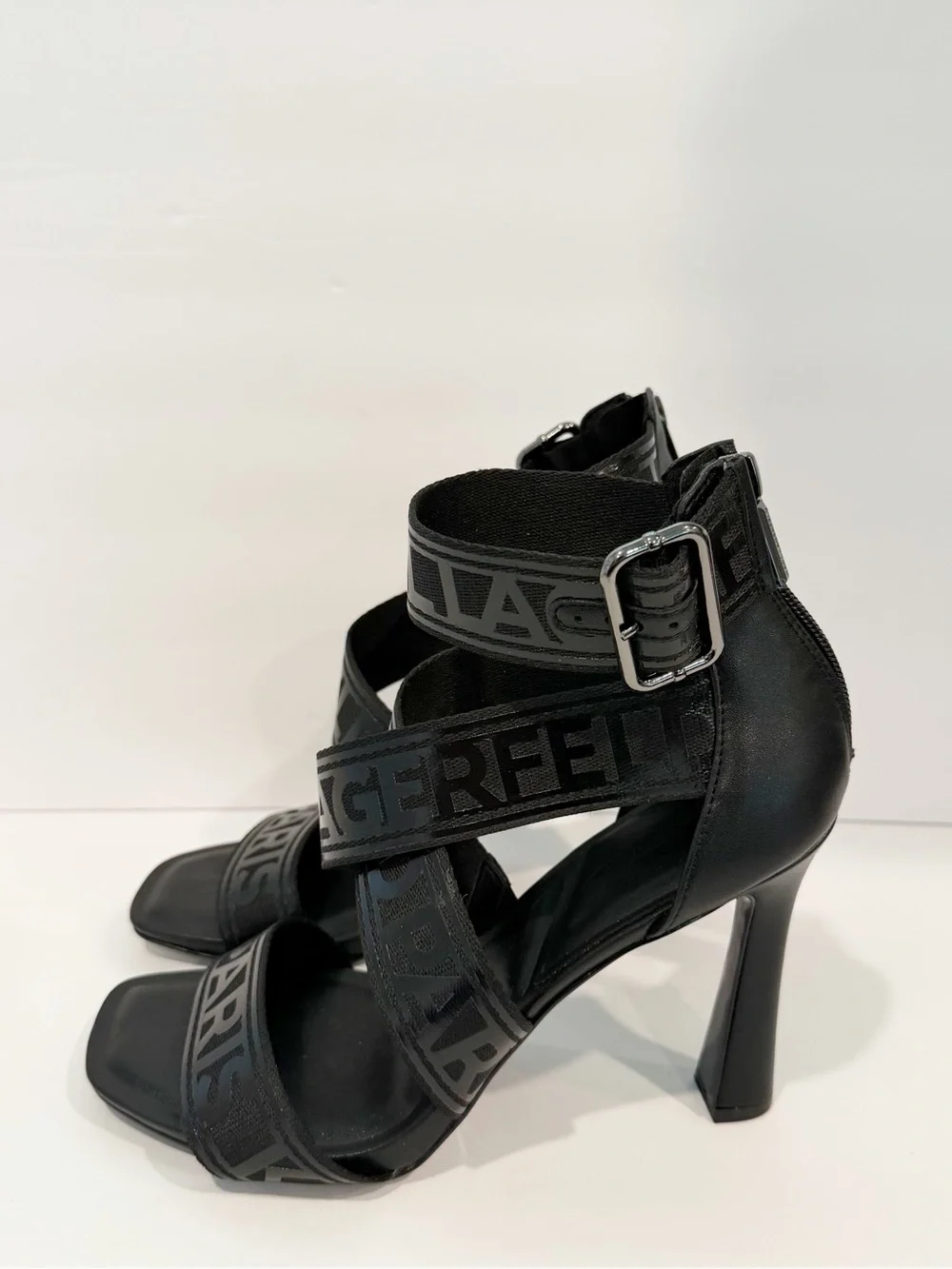 Karl Lagerfeld Paris Careliz Signature Strappy Sandals Women's 9.5