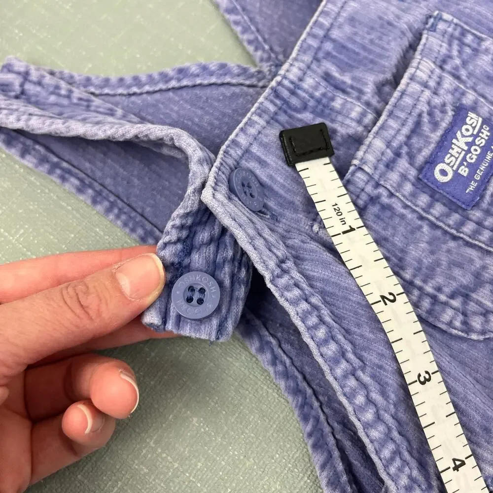 Vintage OshKosh B'gosh Purple Corduroy Overalls 24 Months
