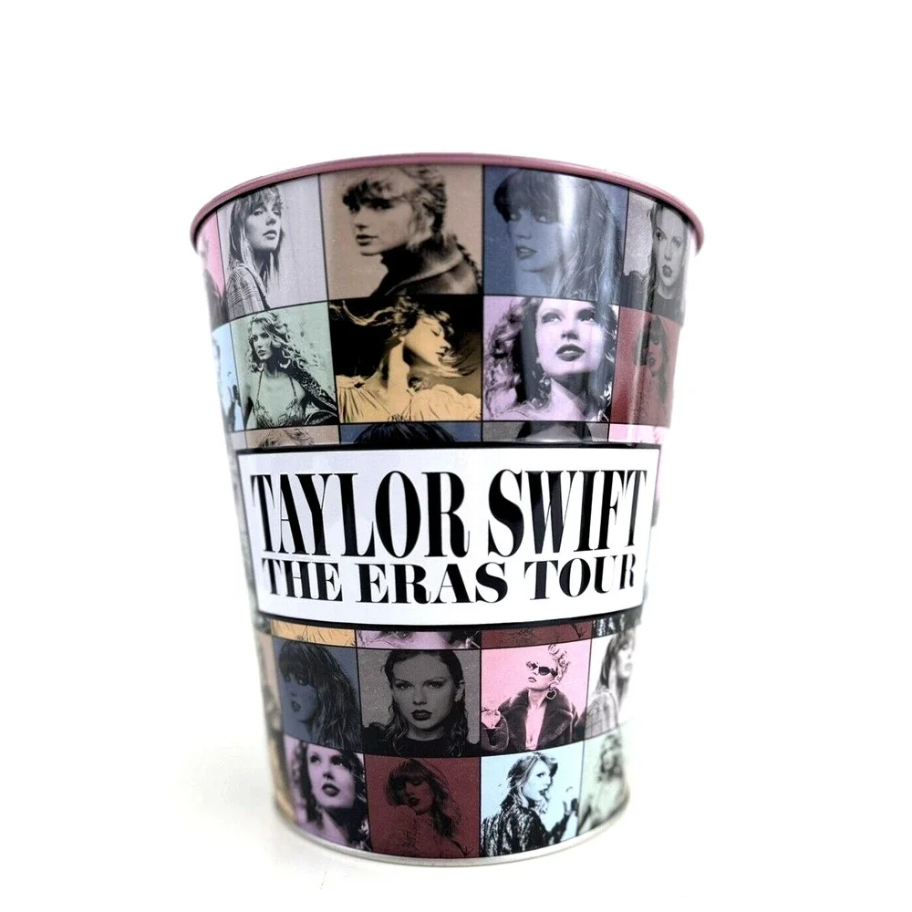 TAYLOR SWIFT BUCKET THE ERAS TOUR MOVIE Popcorn‎ Bucket Pink Tin AMC EXCLUSIVE