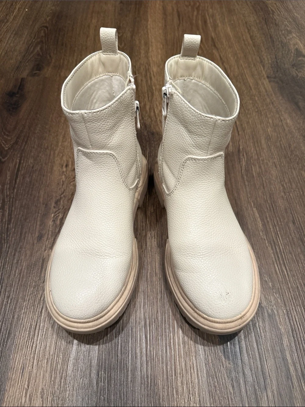 Cat & Jack Cream Kids Ankle Boots