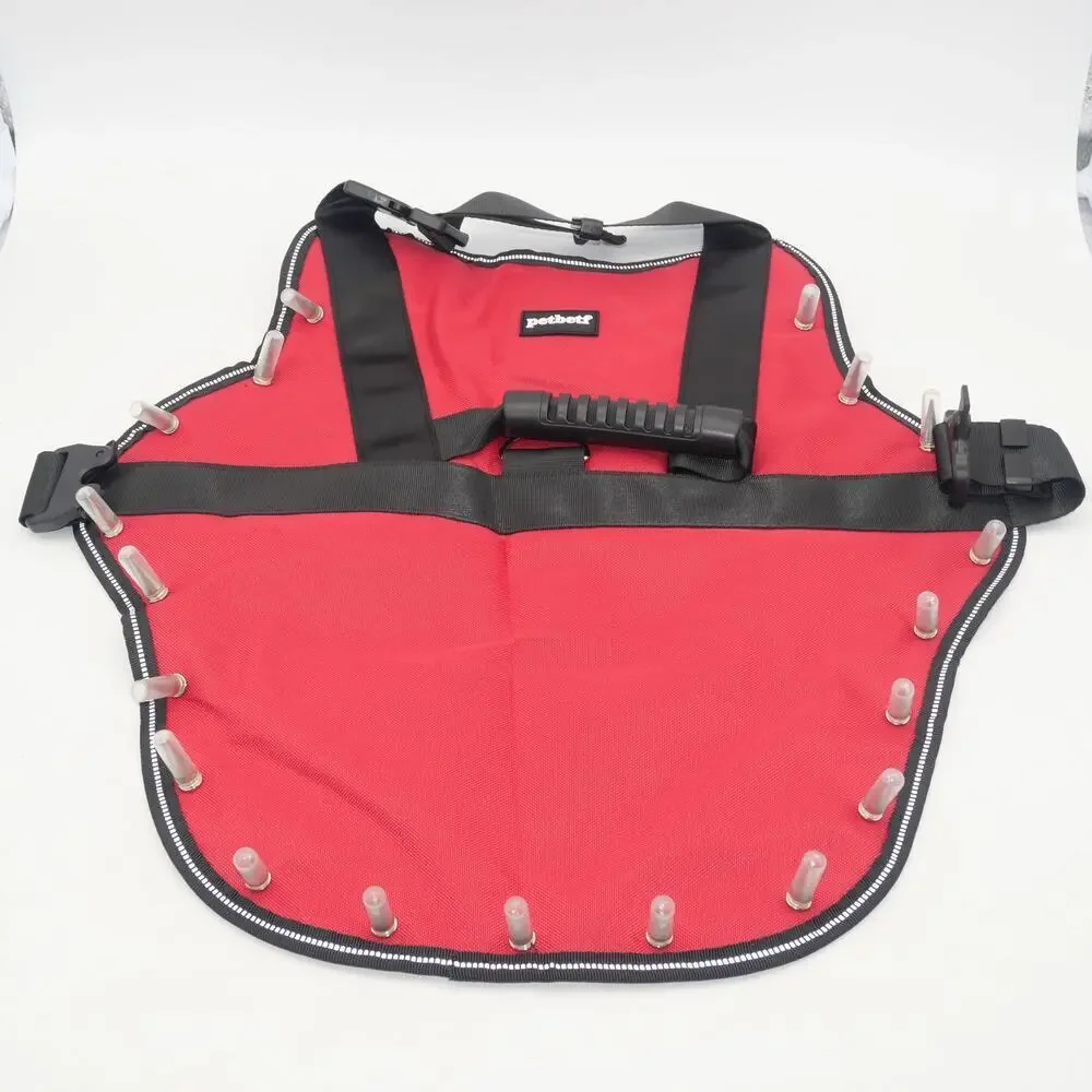 NEW Red Anti Hawk Anti Wolf Protective Dog Pet Vest MEDIUM Reflective Handle