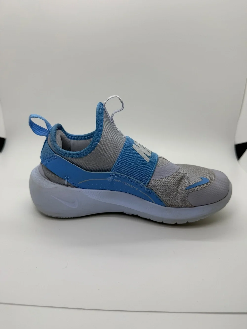 Nike Flex Runner 4 PS IF2894-006 Ghost Blue Slip On Running Shoes Kids Size 13C