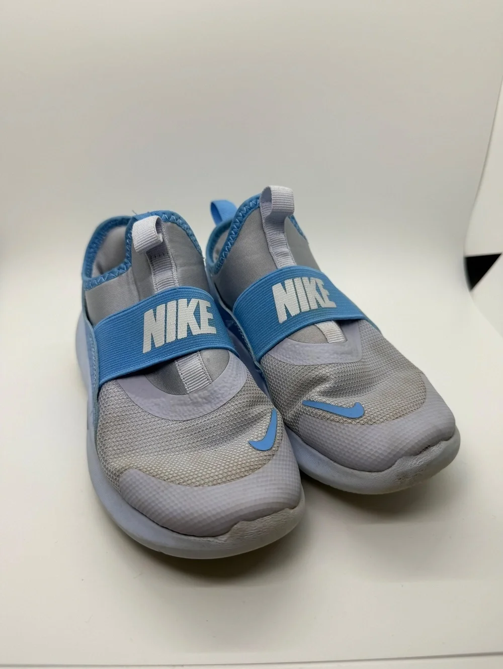 Nike Flex Runner 4 PS IF2894-006 Ghost Blue Slip On Running Shoes Kids Size 13C