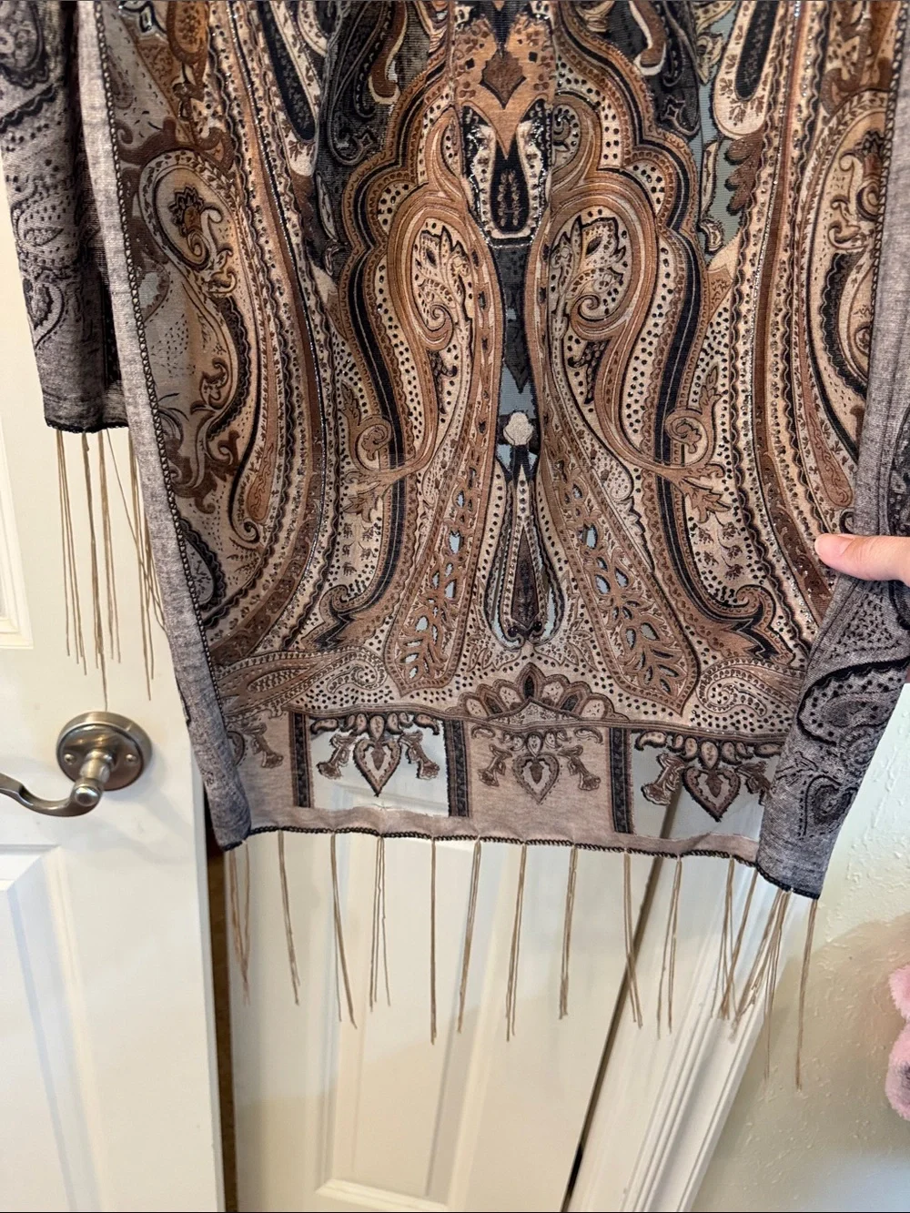 N/A sheer paisley
