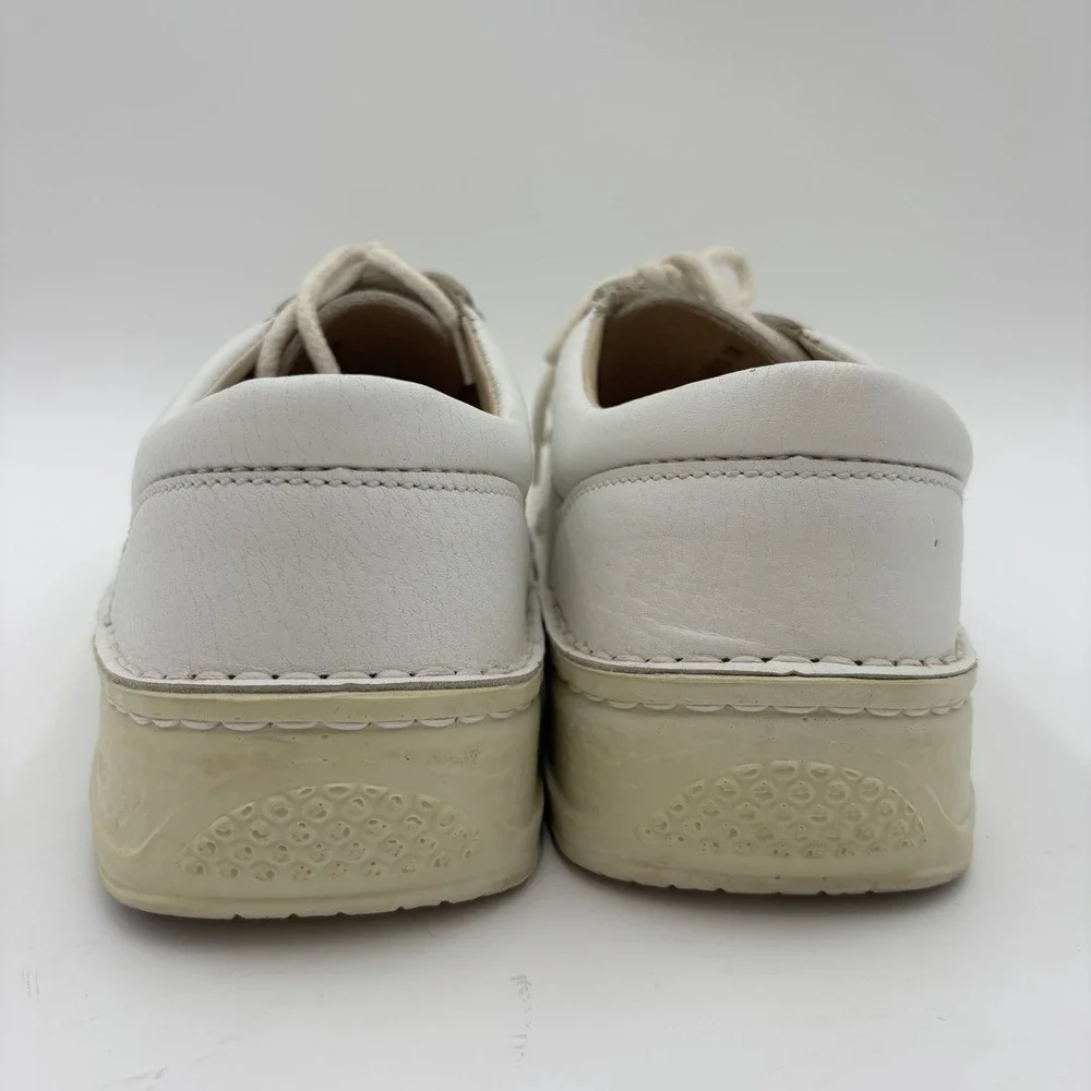 Birkenstock white leather