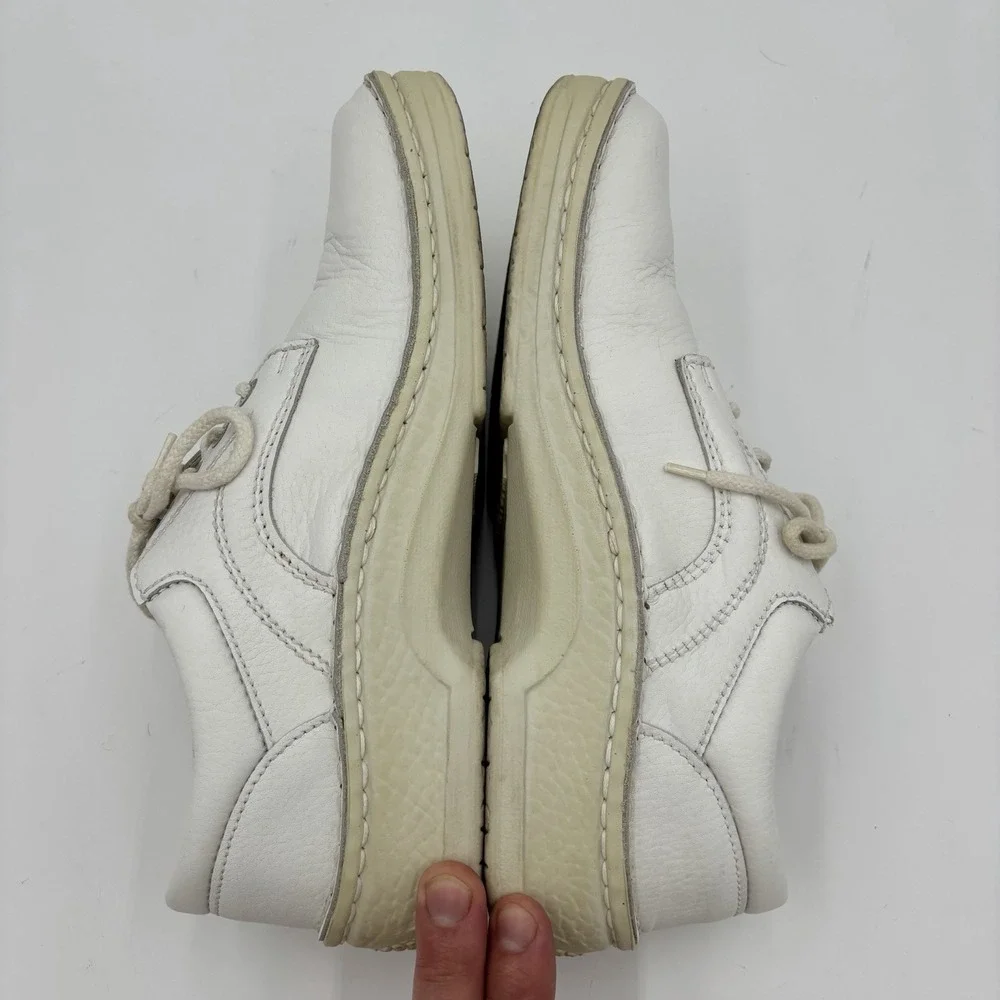 Birkenstock white leather