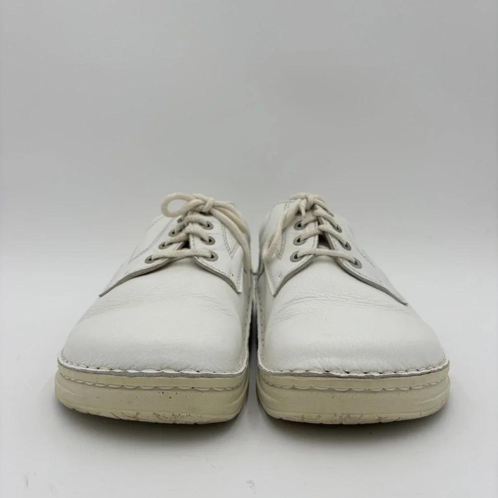 Birkenstock white leather