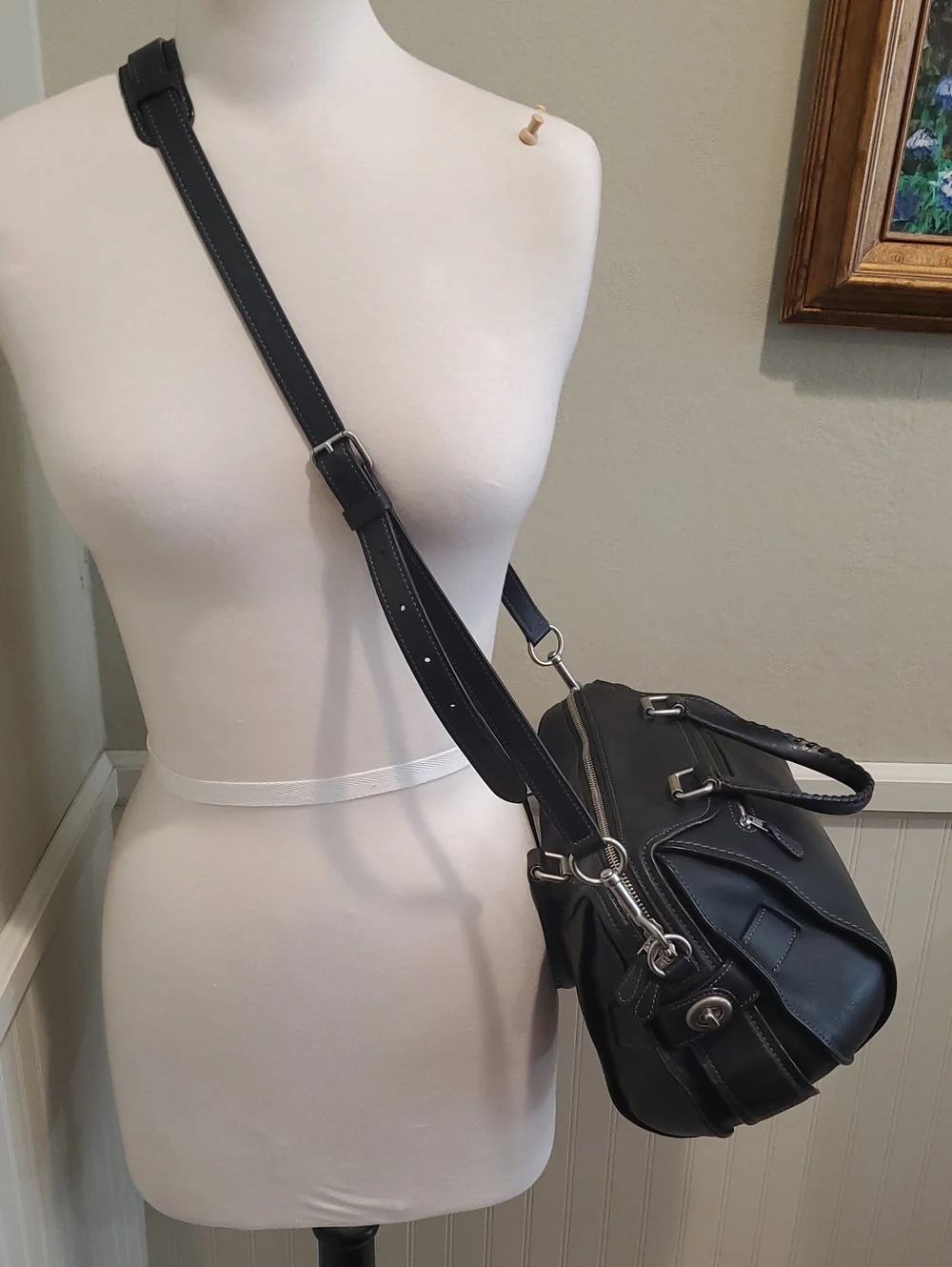 Coach black glovetanned