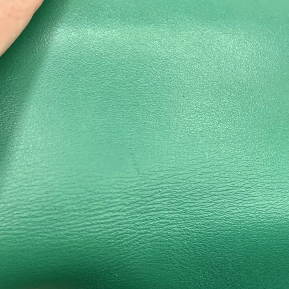 Chanel Rock My Shoulder Classic Purse Bag Emerald Green Silver Hardware AS IS