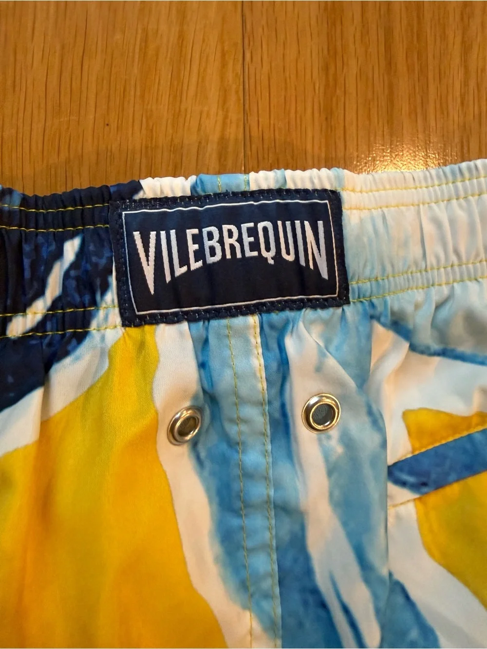 Vilebrequin Yellow and Blue Tropical Floral Swim Shorts