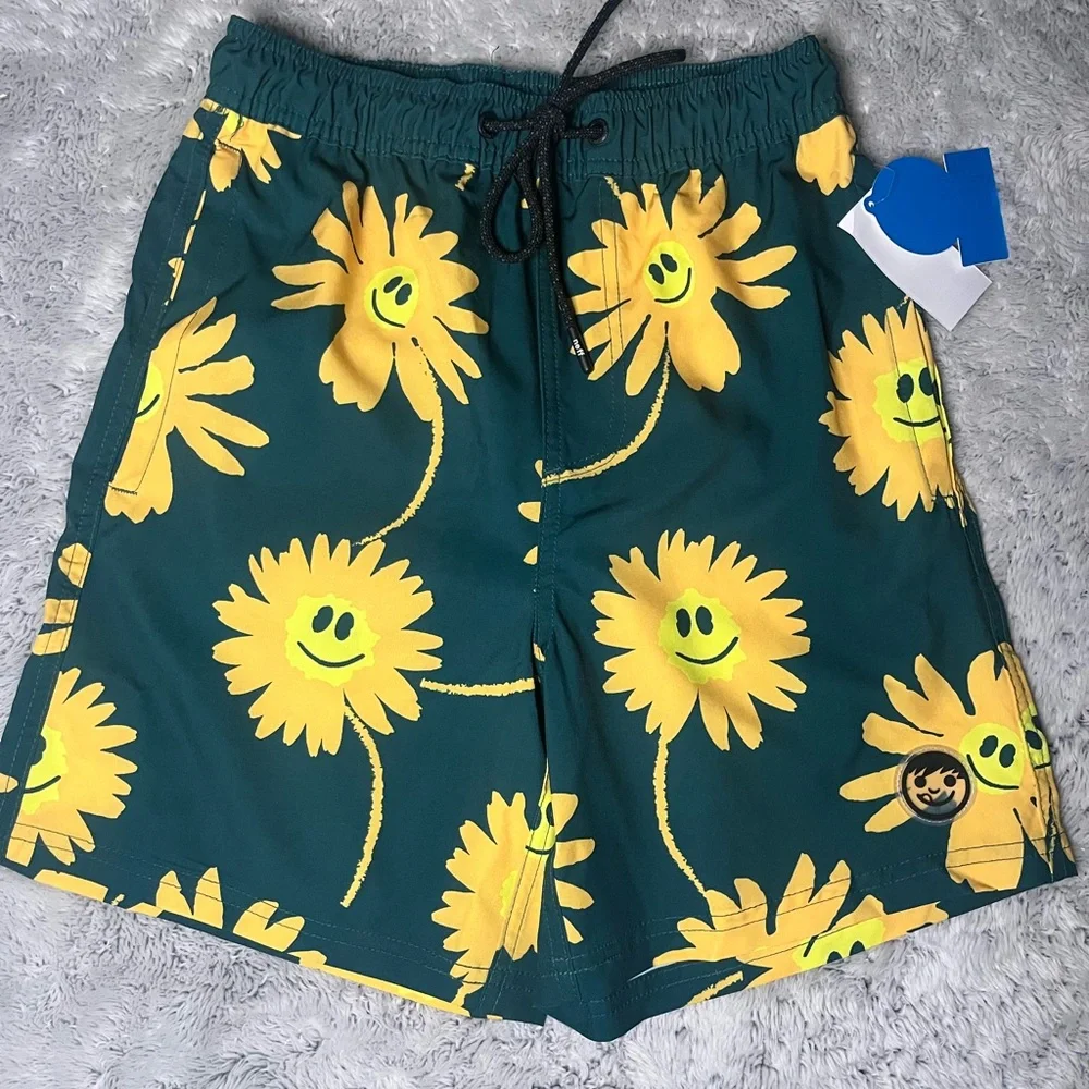 NEFF Men's Smiley Daisy Daily‎ Hot Tub swim Board Shorts Small