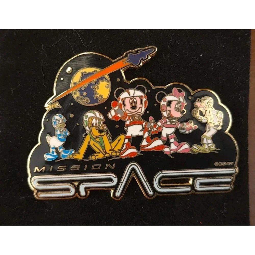 Disney Pin Mission Space Fabulous 5 Mickey Minnie Donald Pluto Goofy 2003 Tradin