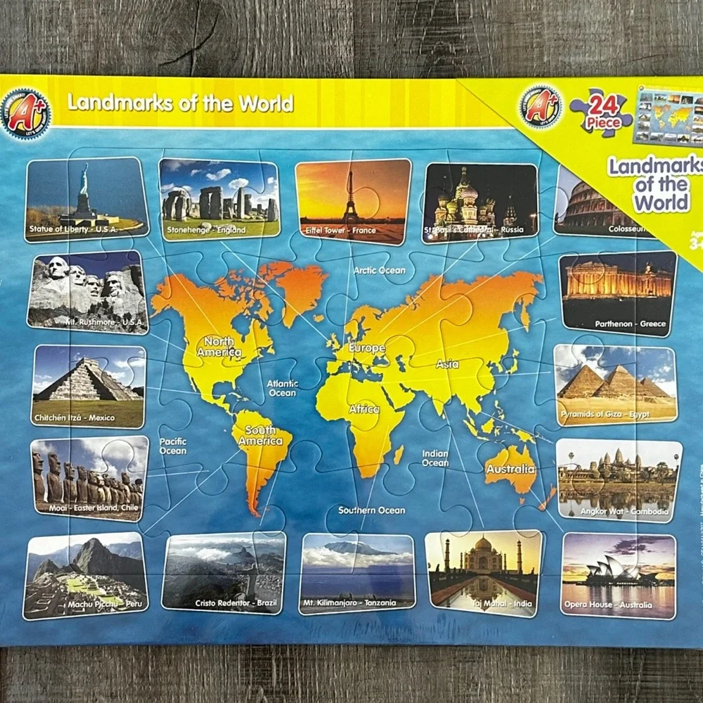 💞 New “Landmarks of the World” Educational Geography Puzzle
