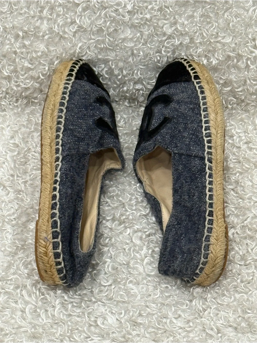 CHANEL grey black