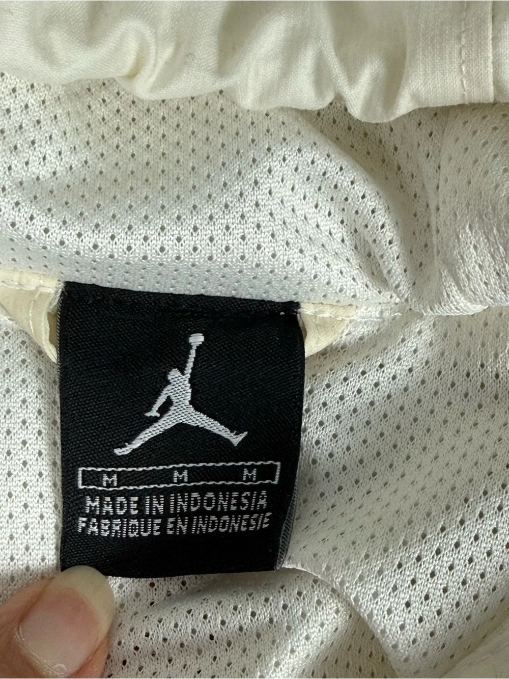 Jordan White Hooded Windbreaker Jacket Men’s M Y2K Jumpman Streetwear