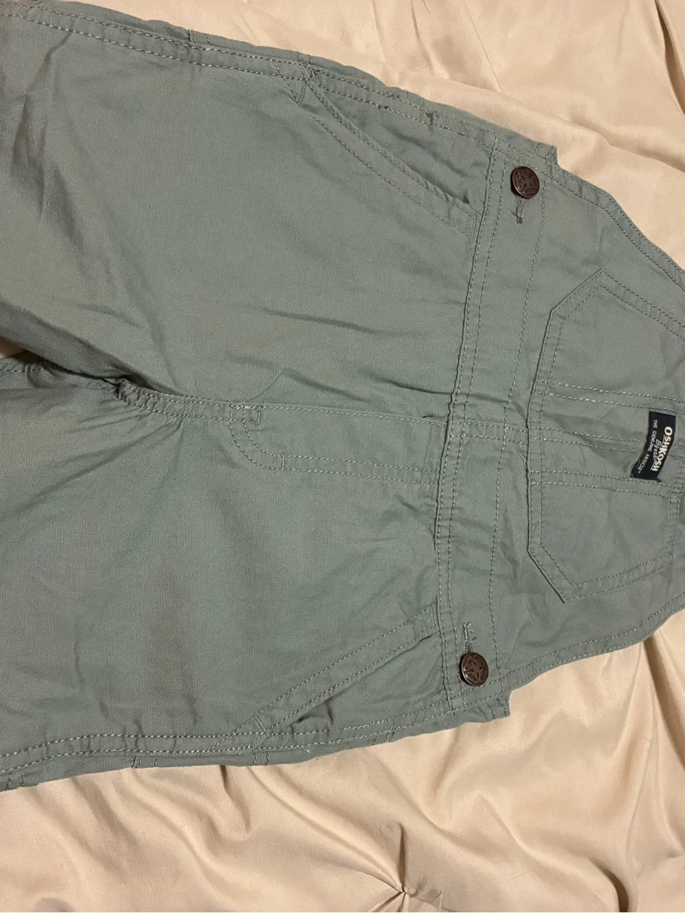 OshKosh B'gosh Light Green Short bibs