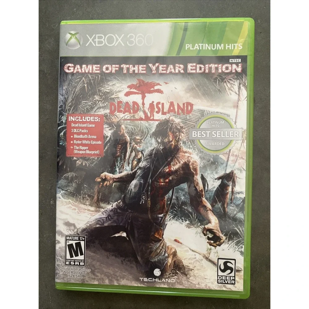 Dead‎ Island GOTY Edition Platinum Hits (Microsoft Xbox 360) *No Manual* Tested
