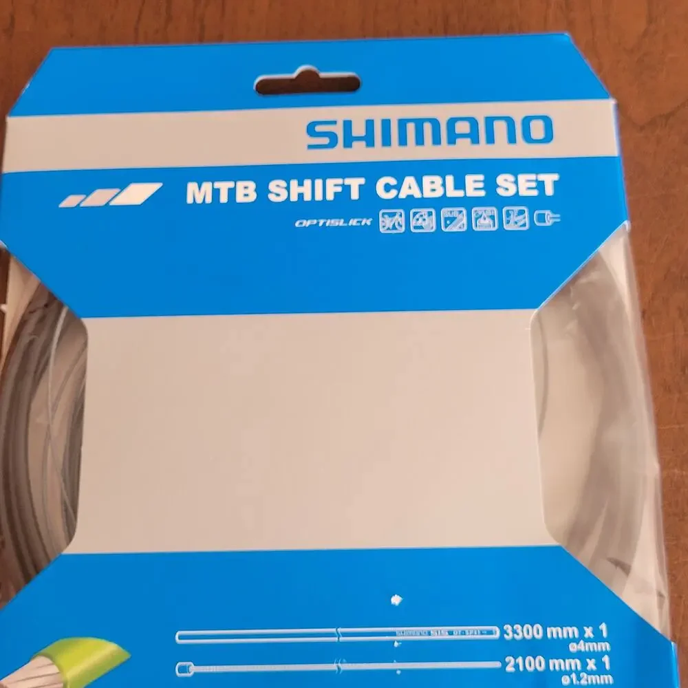 Shimano OptiSlick MTB Shift Cable Kit Set Gear BLACK Y60198090