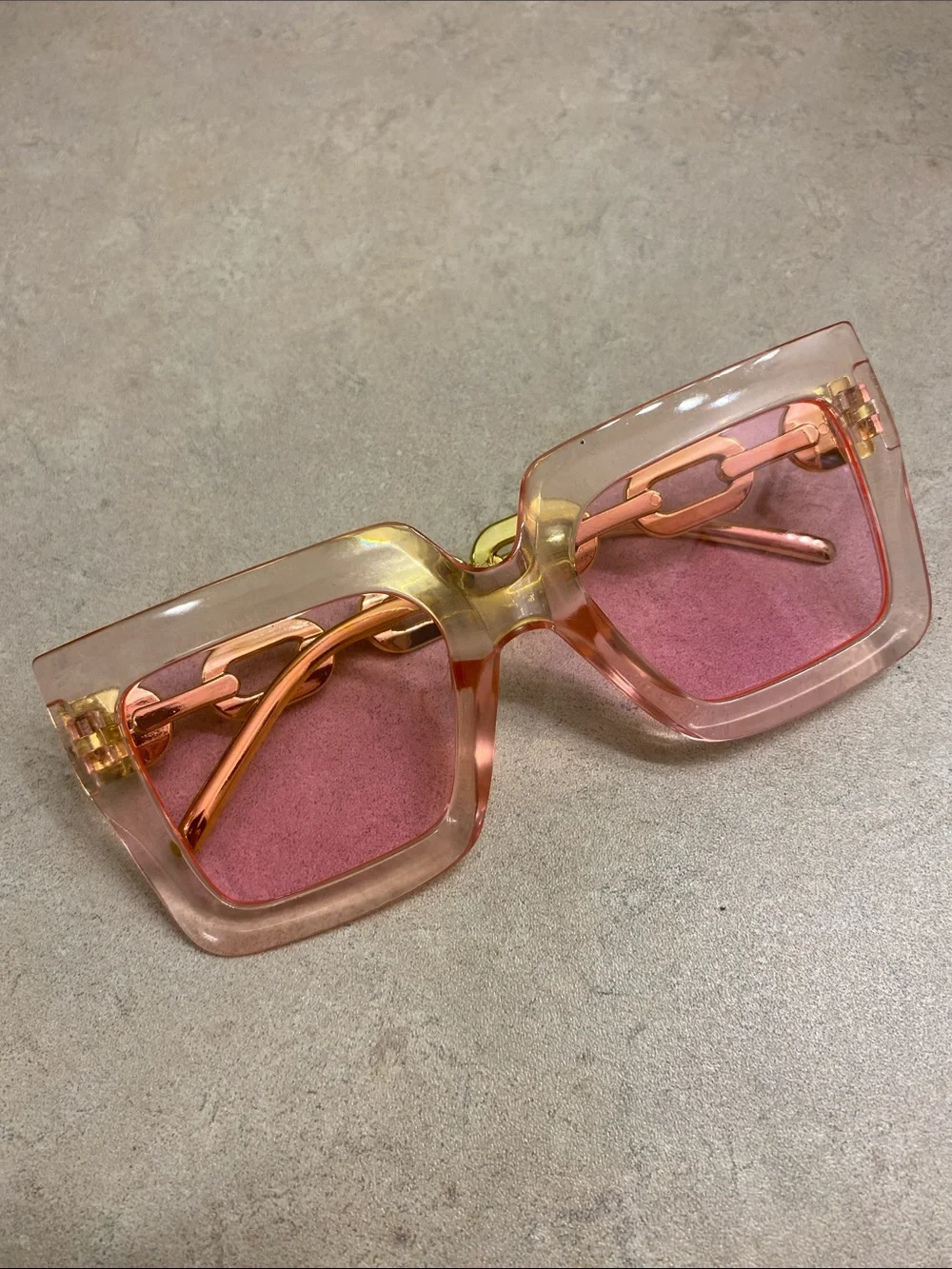 Pink Square Fashion Sunglasses - Women Accessories