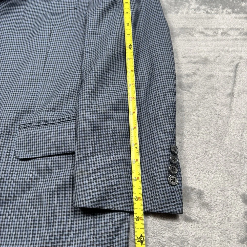 Peter Millar 42S Gray Black Houndstooth 100% Wool Sport Coat Blazer Canada