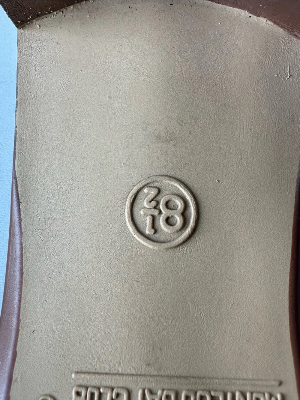 Tory Burch Flat Gladiator Sandals 8.5 Braided Tan Leather Gold Hardware