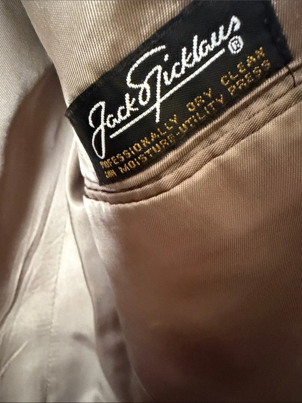 Jack Nicklaus Vintage Golf Green 2 Button Wool Blazer with Gold Buttons