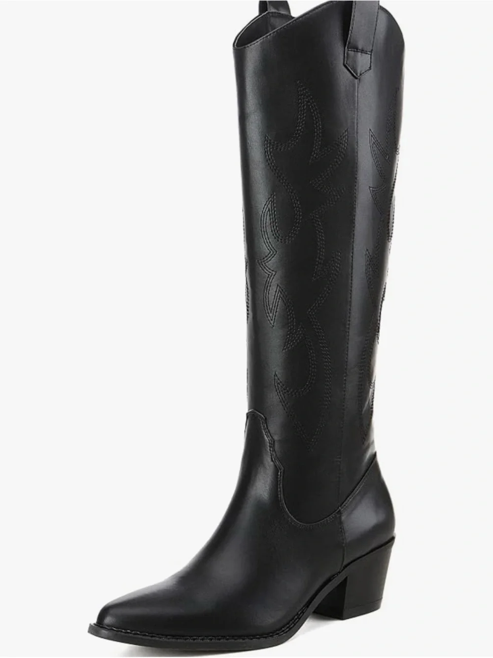 Women's Tall Western Pull-On Boot - Black