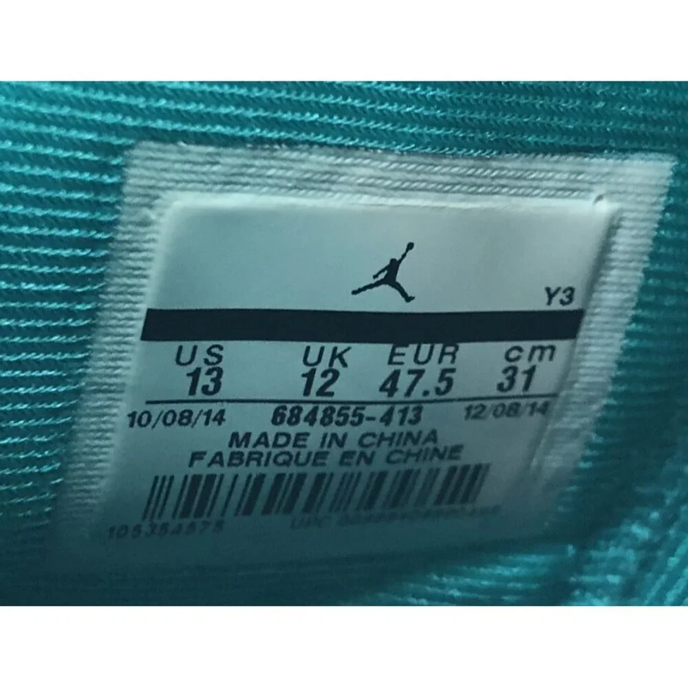 Jordan CP3 VIII Blue 2014 Basketball Shoes Sneakers Low-Top Size 13 684855-413