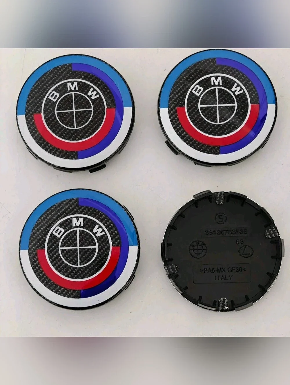 4 BMW 56mm Or 68 Floating Wheel Rim Center Caps - See All 6 Colors