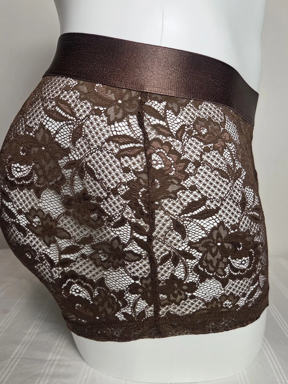 Cosabella Brown Lace Boxer Briefs