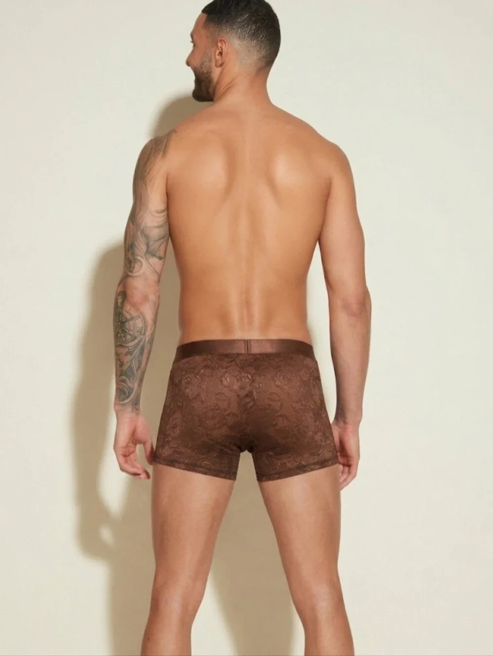 Cosabella Brown Lace Boxer Briefs